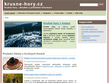 Tablet Screenshot of krusne-hory.cz